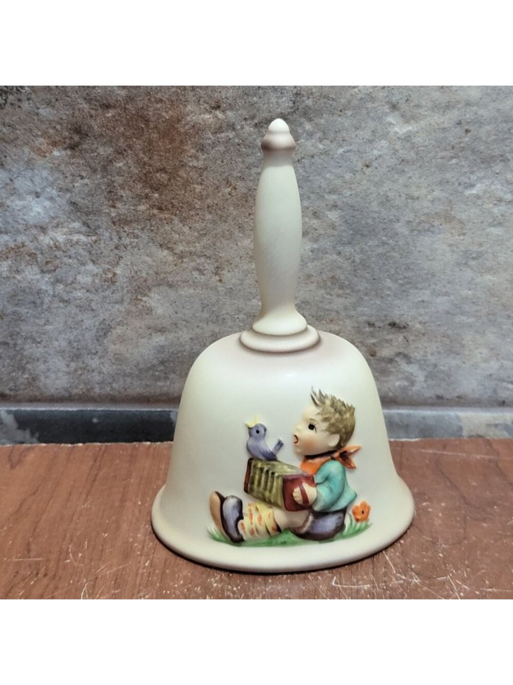 1978 Goebel Hummel First Edition Annual Bell Boy Playing Accordion Lets Sing